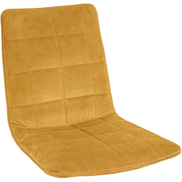 2x VEGA Seduta Milaria in velluto; 60x48x46 cm (LxPxH); oro; 2 pz. / Pacco