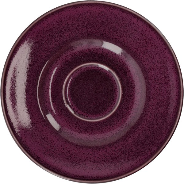 6x VEGA Sous-tasse café Oriento; 16.5 cm (Ø); aubergine; rond(e); 6 pièce(s) / Lot