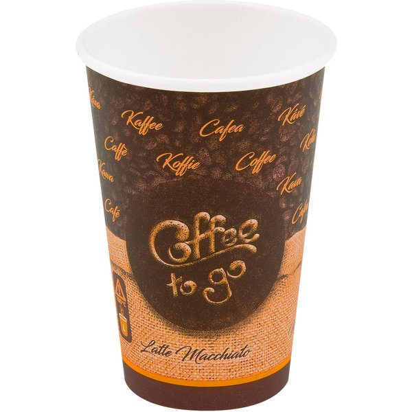 50x WIMEX Gobelet To Go Cafe Melange; 33 cl, 8x12.1 cm (ØxH); brun; 50 pièce(s) / Lot