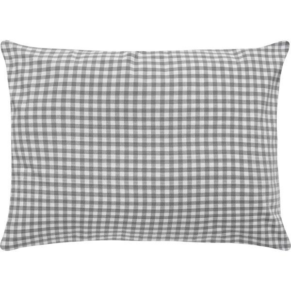 Taie d'oreiller Tux fermeture à rabat, seersucker ERWIN M.; 65x100 cm (Lxl); gris