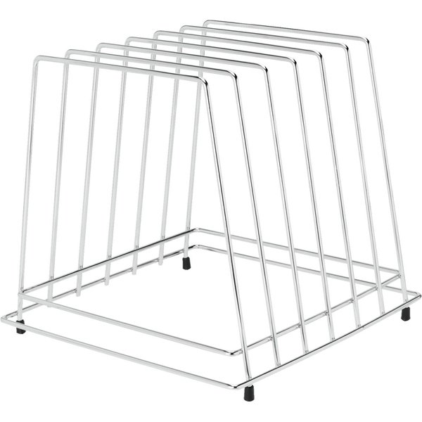 Support pour planches à découper Tonka 6 compartiments VEGA; 27x29x29 cm (LxlxH); argenté