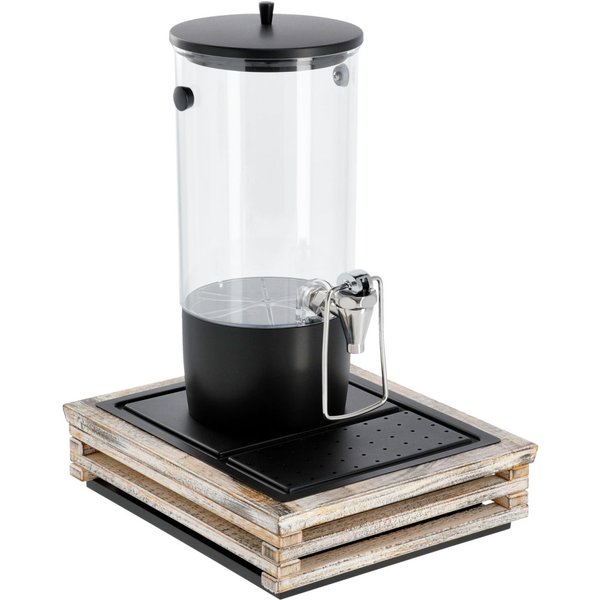VEGA Dispenser succhi Natchez singolo, GN 1/2, 4l; 37x31x50.8 cm (LxLxH); bianco vintage/trasparente/nero