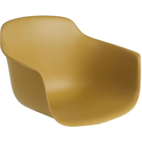 2x VEGA Coque d'assise Emeo avec accoudoirs; 58x50x40.5 cm (lxPxH); jaune moutarde; 2 pièce(s) / Lot
