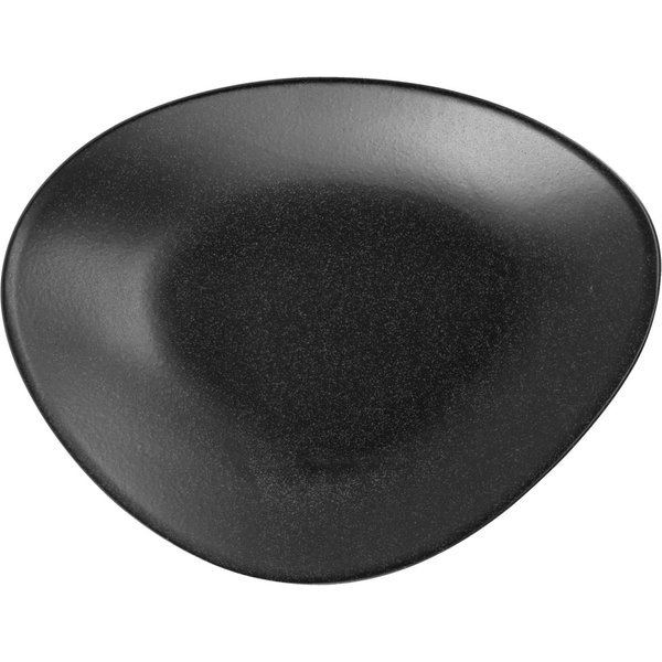 4x VEGA Piatto Masca piano, forma organica; 27.5x21 cm (LxL); nero; organica; 4 pz. / Pacco