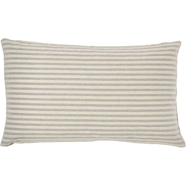 ERWIN M. Housse de coussin Eda rayé; 30x50 cm (lxL); gris clair/beige