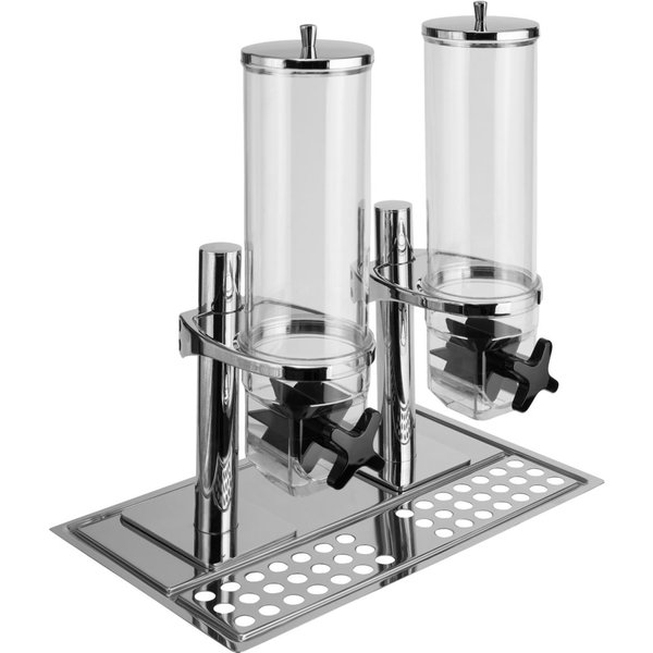 VEGA Dispenser cereali Hamshire doppio, GN 1/1, 2x 4l; 8 l, 53x32.5x56.2 cm (LxLxH); argento