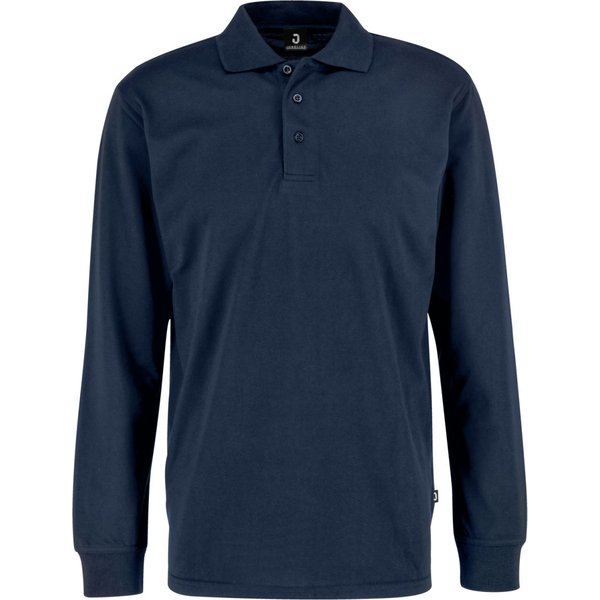 JOBELINE Polo homme Fly manches longues; Taille 4XL; bleu marine