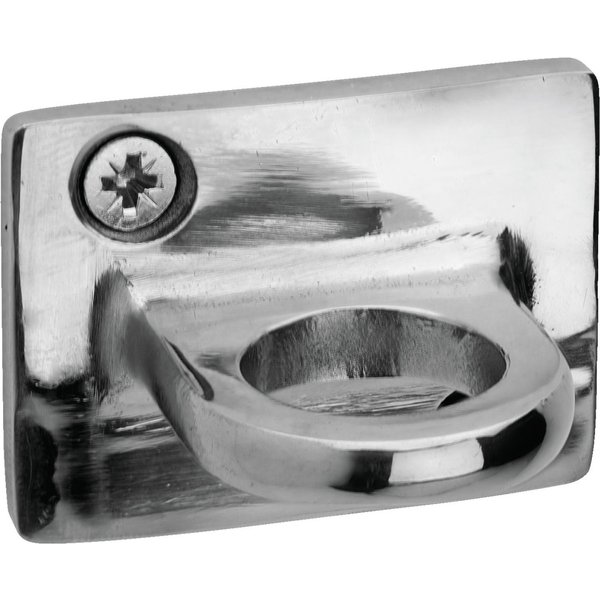 Accroche murale pour cordon d'accueil Eniro VEGA; 5x3.5 cm (Lxl); argenté