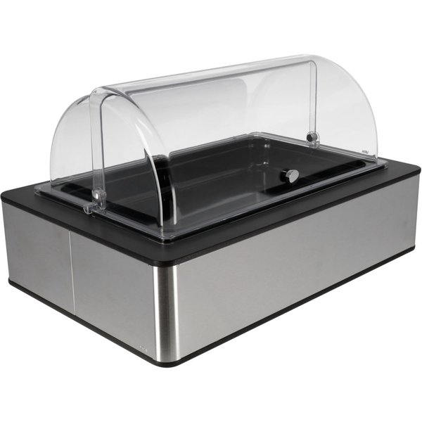 VEGA Set fraîcheur Fundale haut, 6,5 cm, GN 1/1, mélamine; GN 1/1, 63x42.5x33.9 cm (LxlxH); inox/anthracite/noir/transparent; rectangulaire