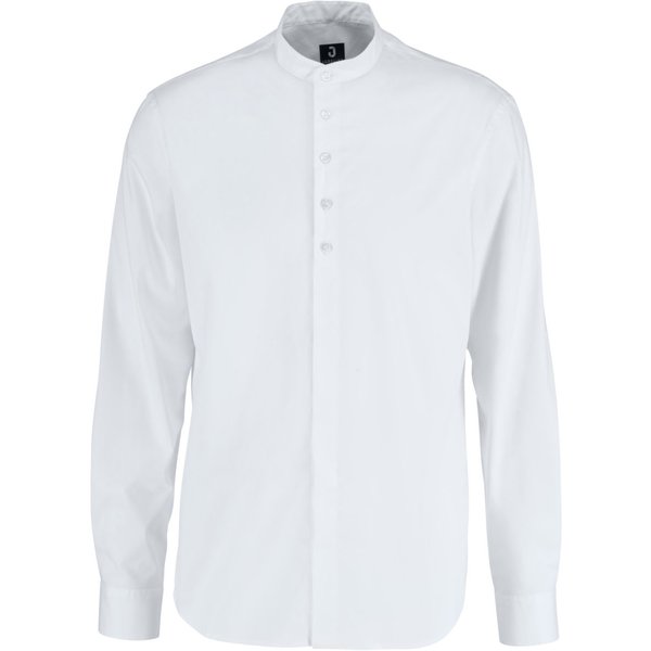 JOBELINE Camicia da uomo Lani Maniche lunghe; Taglia 45/46; bianco