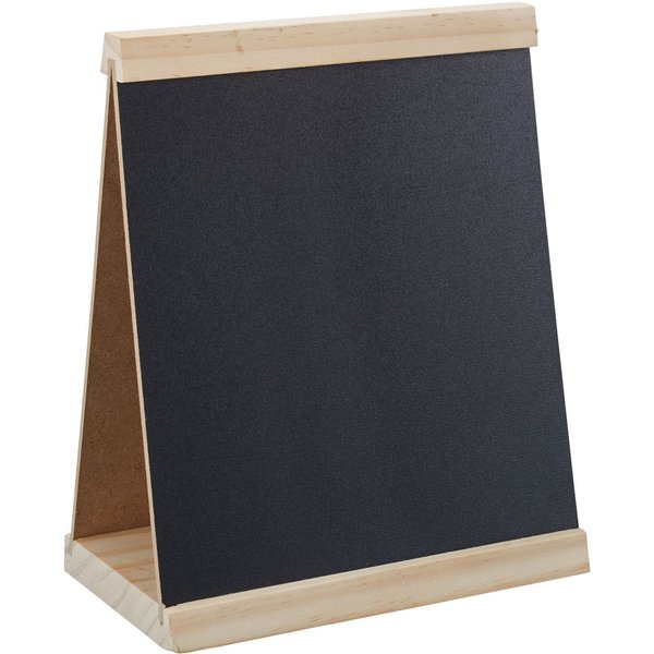 2x PULSIVA Lavagna da tavolo Wood; 16.5x9x20 cm (LxLxH); marrone/nero; 2 pz. / Pacco