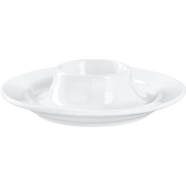 6x PULSIVA Portauovo Casa; 12.5x3 cm (ØxH); bianco; rotonda; 6 pz. / Pacco