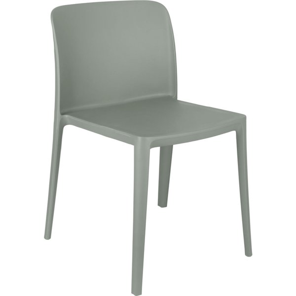 4x PULSIVA Chaise en matière plastique Rigg sans accoudoirs; 48x50x78 cm (lxPxH); gris; 4 pièce(s) / Lot