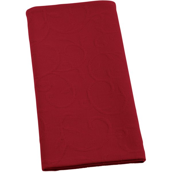 6x ERWIN M. Serviette de table Biella ; 50x50 cm (lxL); bourgogne; 6 pièce(s) / Lot