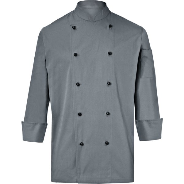 PULSIVA Veste de cuisine homme Milan manches longues; Taille 50; gris