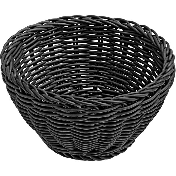 4x VEGA Corbeille à pain Daria rund; 16x8 cm (ØxH); noir; rond(e); 4 pièce(s) / Lot