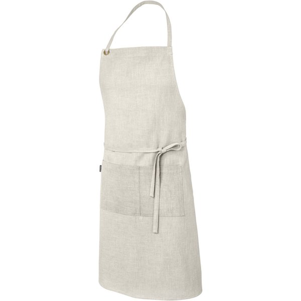JOBELINE Tablier à bavette Ramie 88x80 cm; 88x80 cm (Lxl); beige