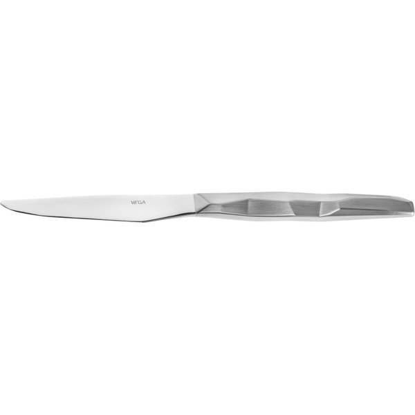 12x VEGA Couteau de table Diamante; 22.5 cm (L); argenté, Poignée argenté; 12 pièce(s) / Lot