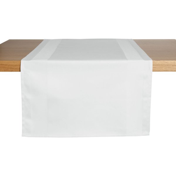 2x ERWIN M. Runner tavola Atlanta-Fox; 40x130 cm (LxL); bianco; rettangolare; 2 pz. / Pacco