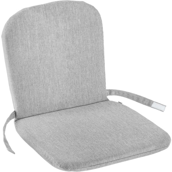 4x VEGA Cuscino per sedia Linea con schienale; 41x38x3 cm (LxLxH); grigio chiaro melange; 4 pz. / Pacco