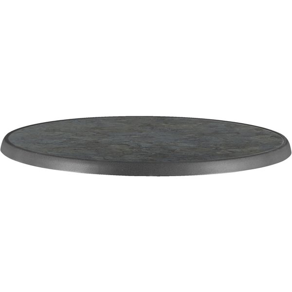 Plateau de table Sevelit rond PULSIVA; 60 cm (Ø); anthracite; rond(e)
