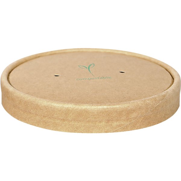 25x NATUREStar Couvercle Nature pour bol; 9.7 cm (Ø); brun; 25 pièce(s) / Lot