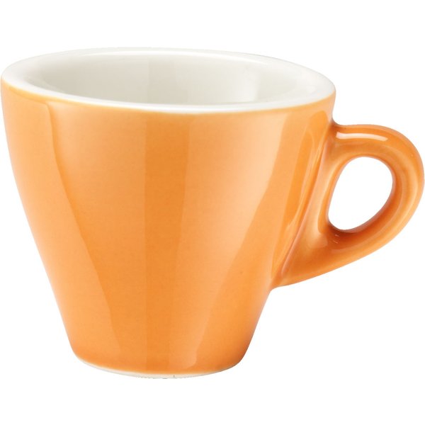 6x PULSIVA Tasse à café expresso Joy 2.0; 8 cl, 6.5x5.8 cm (ØxH); orange; rond(e); 6 pièce(s) / Lot