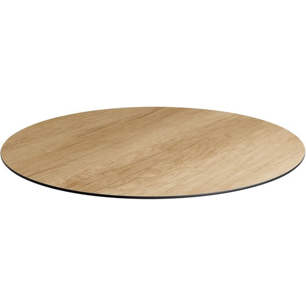 Plateau de table d'extérieur, HPL Lift rond VEGA; 60 cm (Ø); chêne/naturel; rond(e)