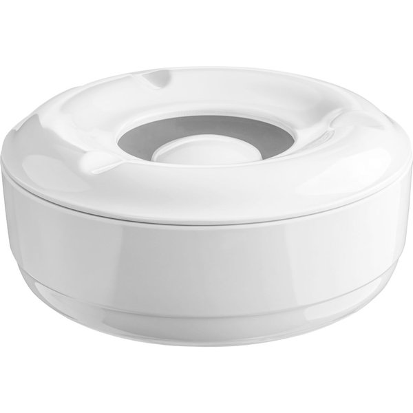 6x PULSIVA Posacenere antivento Toledo; 14.5x6 cm (ØxH); bianco; rotonda; 6 pz. / Pacco