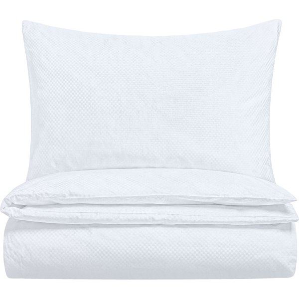Parure de lit Padaro ERWIN M.; 135x200 cm (lxL), 80x80 cm (Lxl); blanc