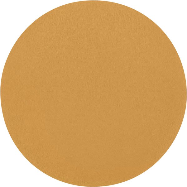 4x ERWIN M. Set de table Kaja rond; 40 cm (Ø); jaune moutarde; rond(e); 4 pièce(s) / Lot
