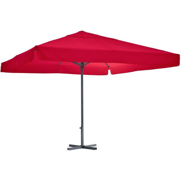 Parasol Esparto armature anthracite VEGA; 350x350x370 cm (LxlxH); bourgogne; carré(e)