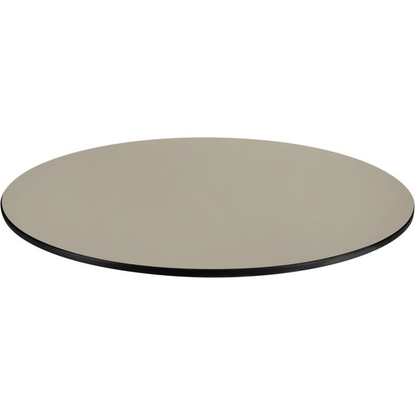 Plateau de table d'extérieur, HPL Compa rond VEGA; 60 cm (Ø); taupe; rond(e)