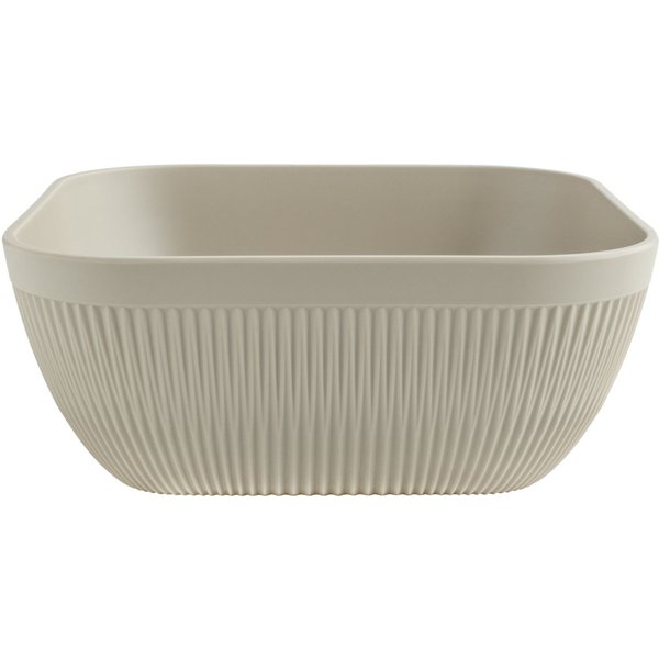 VEGA Saladier Kanas carré, avec relief; 3.6 l, 25x25x10 cm (LxlxH); beige; carré(e)