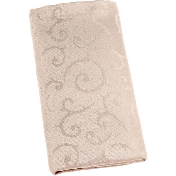 6x PULSIVA Serviette de table Antalya; 50x50 cm (lxL); argenté; 6 pièce(s) / Lot