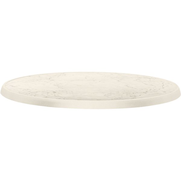 Piano per tavolo Sevelit rotondo PULSIVA; 60 cm (Ø); bianco; rotonda