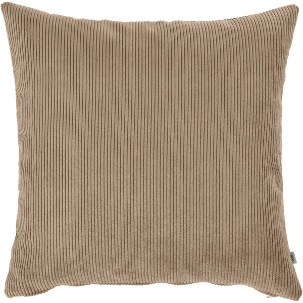 VEGA Housse de coussin Malin velours côtelé; 40x40 cm (lxL); taupe; carré(e)