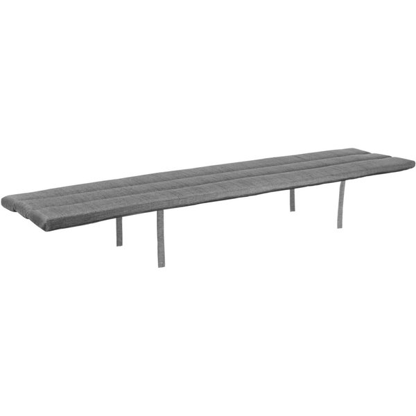 Cuscini per panca Listello VEGA; 34x152x4 cm (LxLxH); antracite