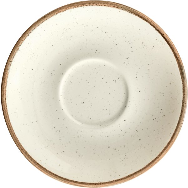 6x VEGA Piattino per tazzina caffè Sidina; 12x2.5 cm (ØxH); beige; rotonda; 6 pz. / Pacco