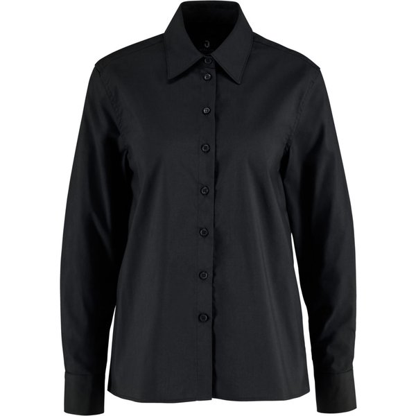 JOBELINE Chemisier femme Porter manches longues; Taille 48; noir