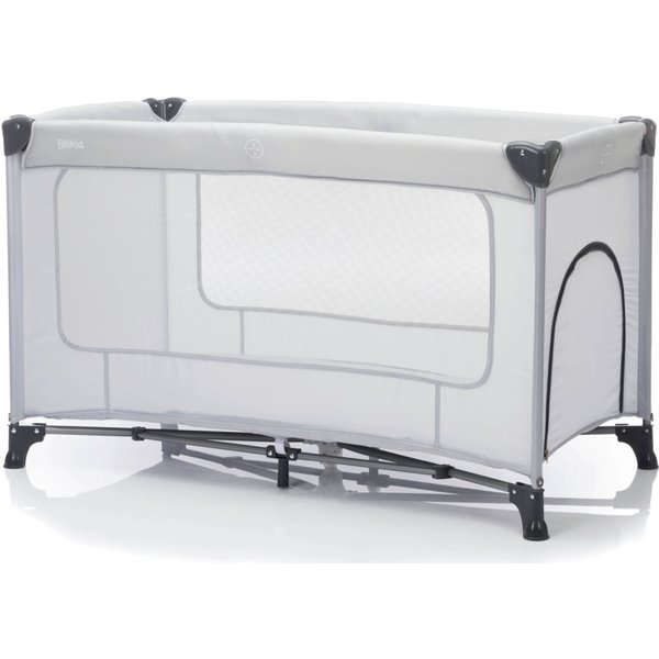 Lettino da viaggio per bambini Bambina senza ruote fillikid; 124x64.5x77 cm (LxLxH); grigio chiaro