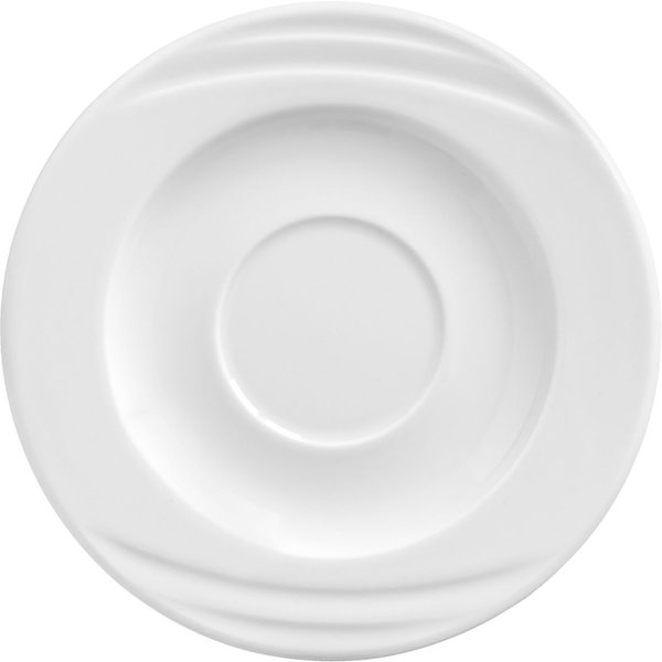 6x PULSIVA Sous-tasse café, mug et bol à soupe Melody; 16.1 cm (Ø); blanc; rond(e); 6 pièce(s) / Lot