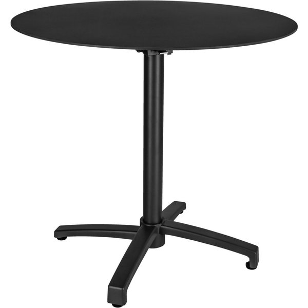 Tavolo da esterno in alluminio Taipa rotondo VEGA; 80x72 cm (ØxH); Piano tavolo nero, struttura nero; rotonda