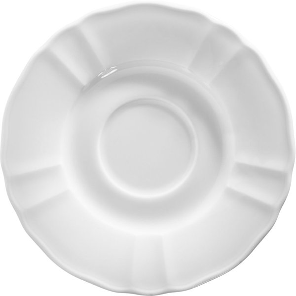 6x VEGA Piattino per tazza cappuccino Amely; 15 cm (Ø); bianco; rotonda; 6 pz. / Pacco