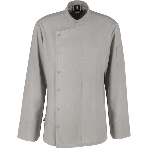 JOBELINE Veste de cuisine homme Jacob manches longues; Taille 58; gris