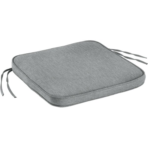 2x VEGA Coussin de chaise Bavaria; 41x41x4 cm (lxLxH); anthracite chiné; uni; 2 pièce(s) / Lot