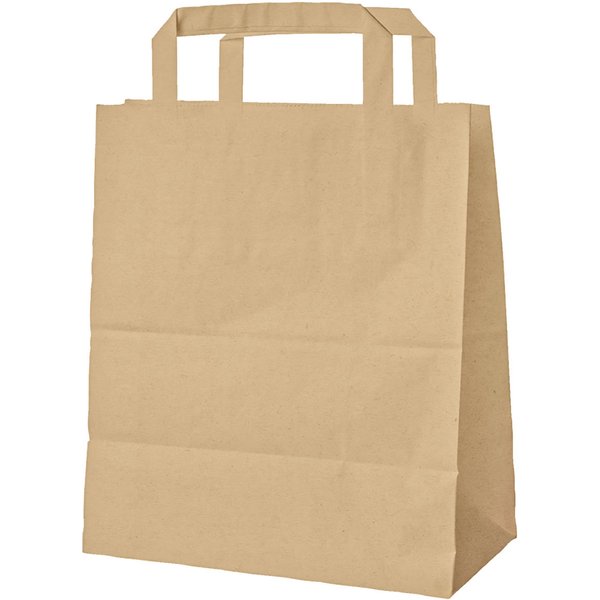 Sacchetti in carta Paper WIMEX; 3168 ml, 18x8x22 cm (LxLxH); marrone; 250 pz. / Pacco