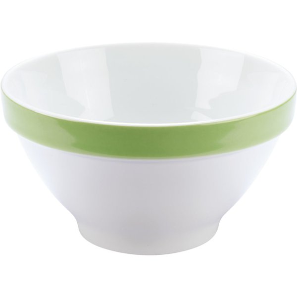 6x PULSIVA Bol Multi-Color; 0.44 l, 13.8x7.1 cm (ØxH); blanc/vert; 6 pièce(s) / Lot