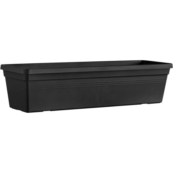 Jardinière Diviso VEGA; 58.5x16.5x14 cm (LxlxH); noir