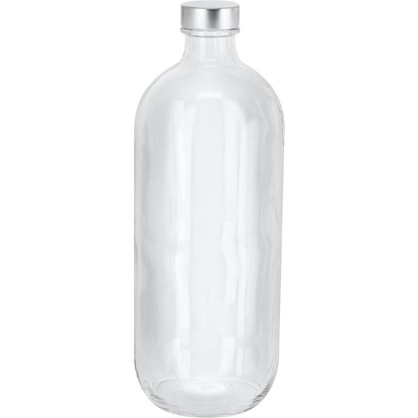 Bottiglia Iconic Pasabahçe; 1100 ml, 9.2x25 cm (ØxH); trasparente/argento; 6 pz. / Pacco